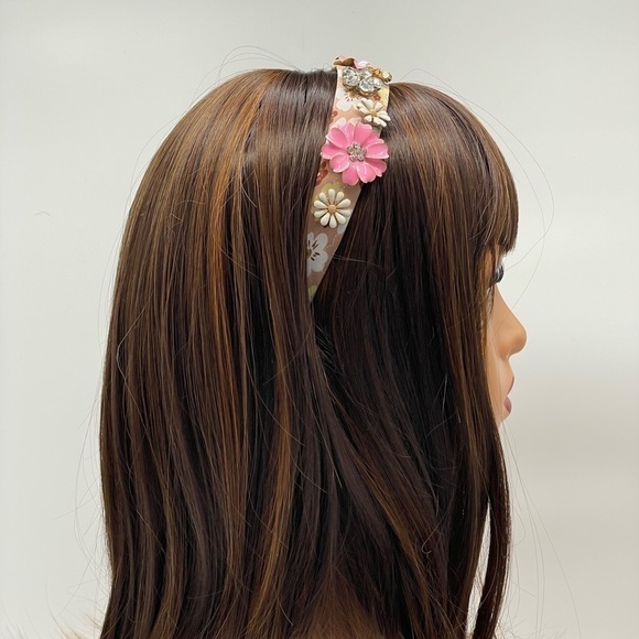 n/a Accessories - 𝅺Daisy Flower Pink Yellow Headband Hair Accessory.